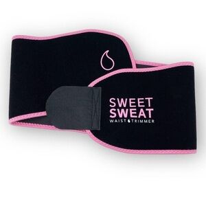 Sweet Sweat Black and Pink Waist Trimmer